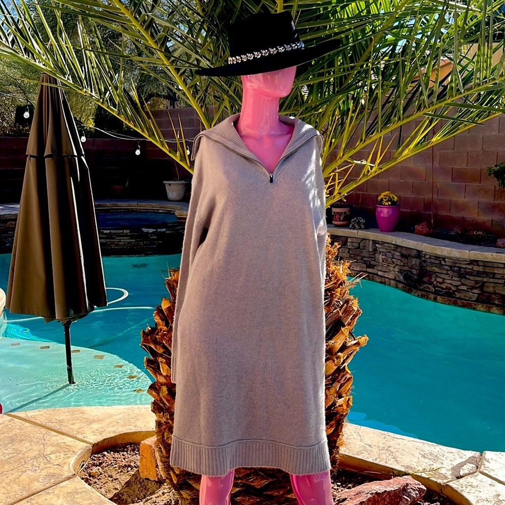 NWT Cashmere Grey Sweater Dress